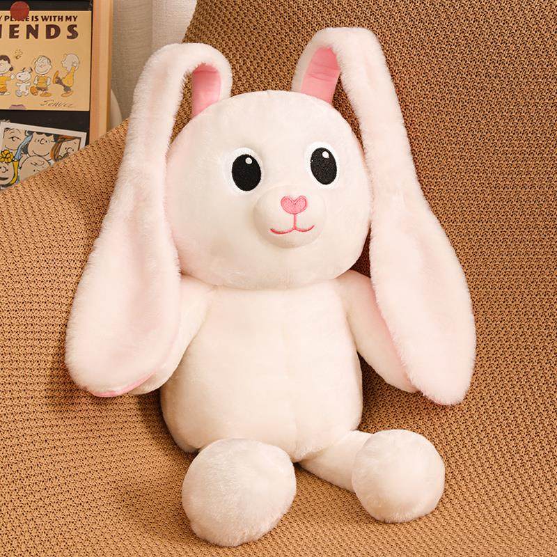 网红耳兔玩可拉伸lt002娃娃能拉耳朵公仔兔子毛绒布艺类玩具
