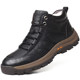 Winter cotton shoes, men's leather shoes, leather, wool, fur, outdoor mountaineering shoes, high top, plush, warm, sports and leisure Winter cotton shoes, men's leather shoes, leather, wool, fur, outdoor mountaineering shoes, high top, plush, warm, sports and leisure