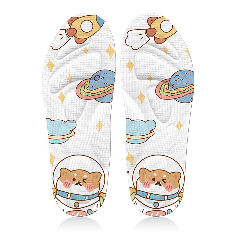 新鞋垫男女logo涂鸦个性通软运动鞋吸汗防臭透气鞋垫