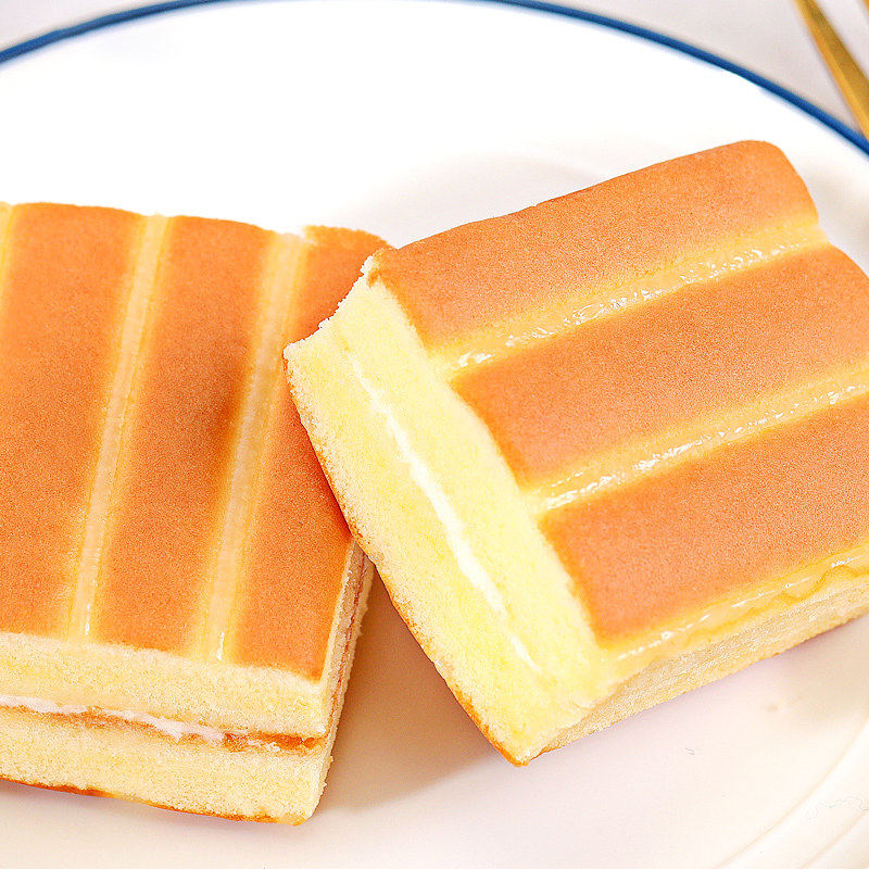 豆奶面包夹心奶油紫薯口味休闲零食西式糕点