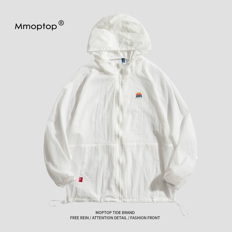 MMOPTOP日系休闲防晒衣男夏季男装超薄款透气冰丝防晒服运动外套
