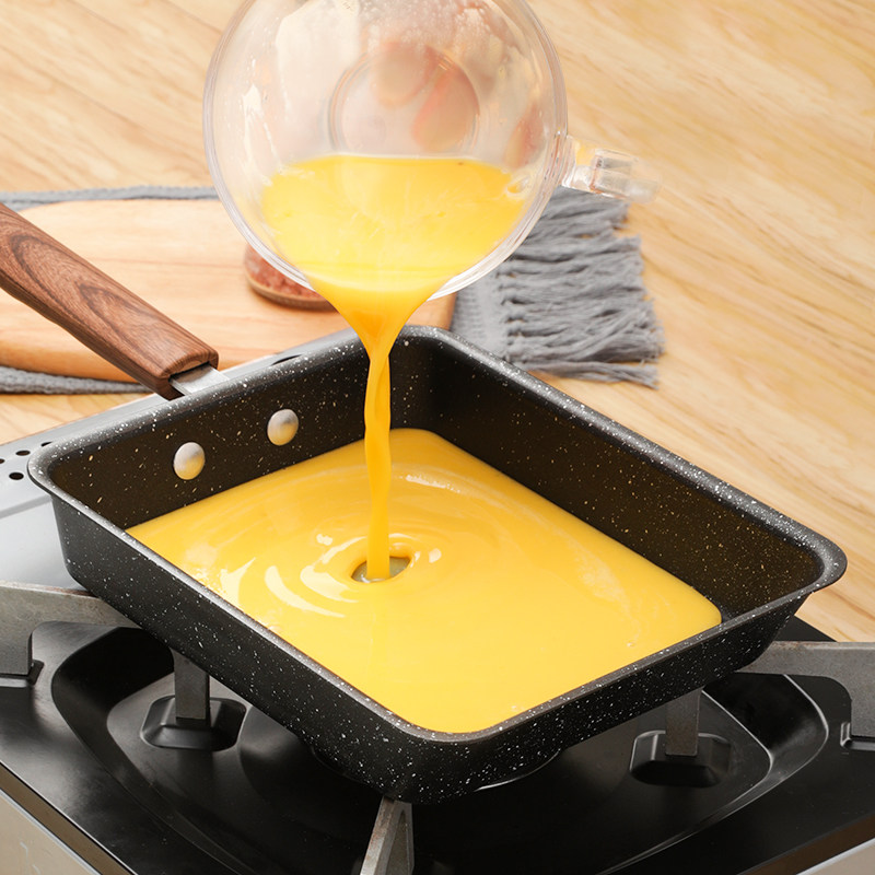 日式厚蛋烧平底锅家用不粘小玉子烧煎锅平底锅健爵旗舰店