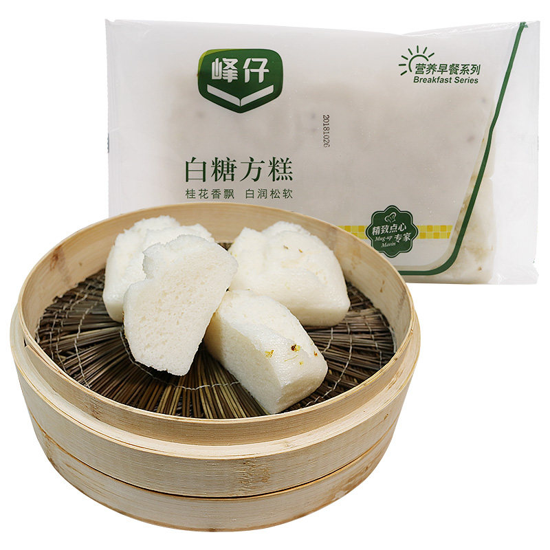 峰仔白糖方糕540g*3袋传统糕点方形桂花糕蒸煮方便速食早餐点心面