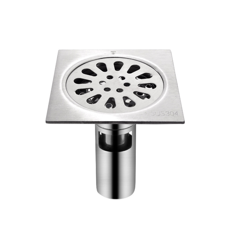 斐蒂雅加加厚不锈钢深水地漏防臭方形卫生间淋浴房地漏