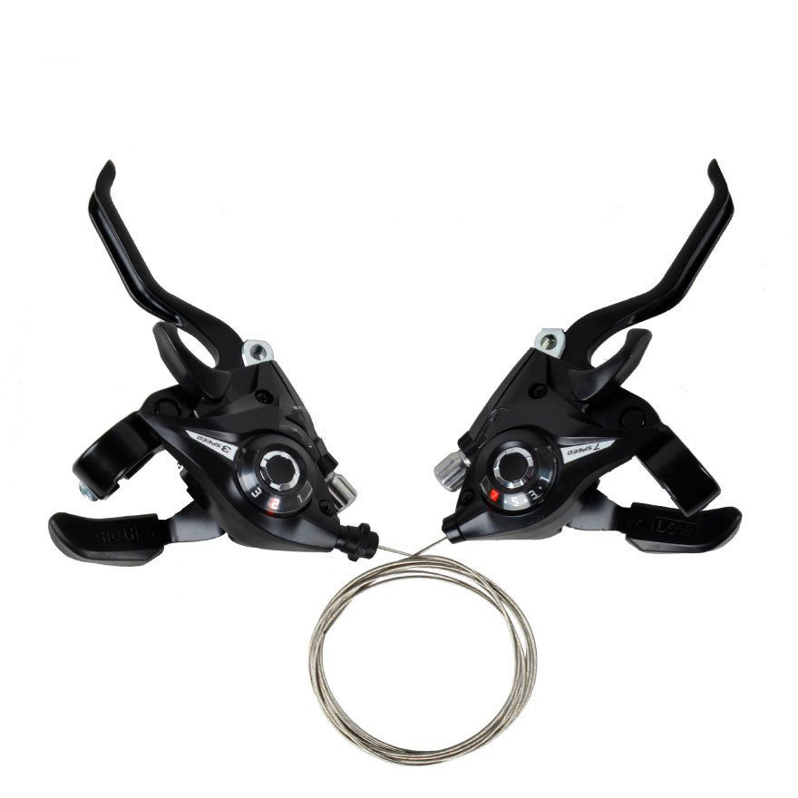 指拨自行车全铝山地变速器连体调速联体自行车刹车装置