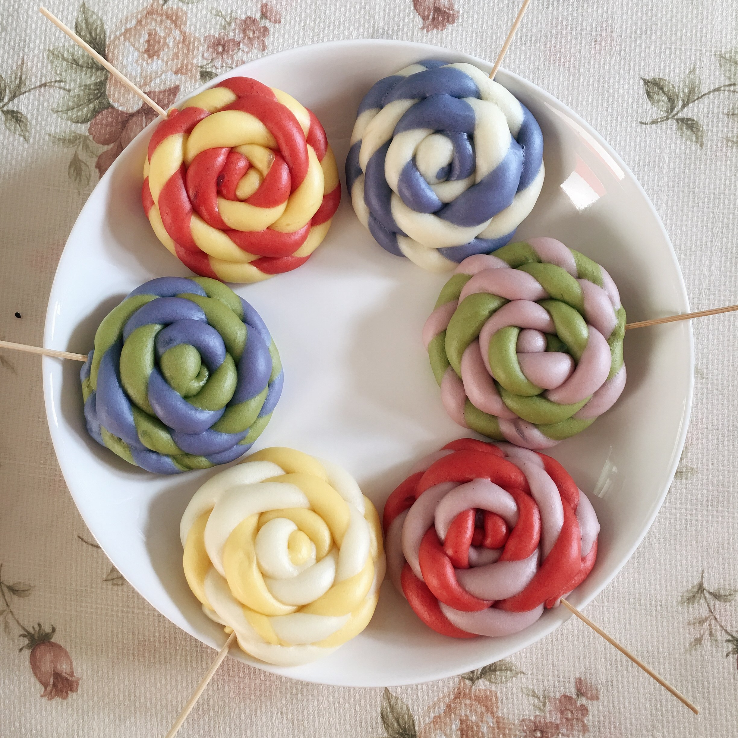 彩色棒棒糖手工蔬菜小馒头儿童营养食品宝宝辅食卡通面包果蔬面点