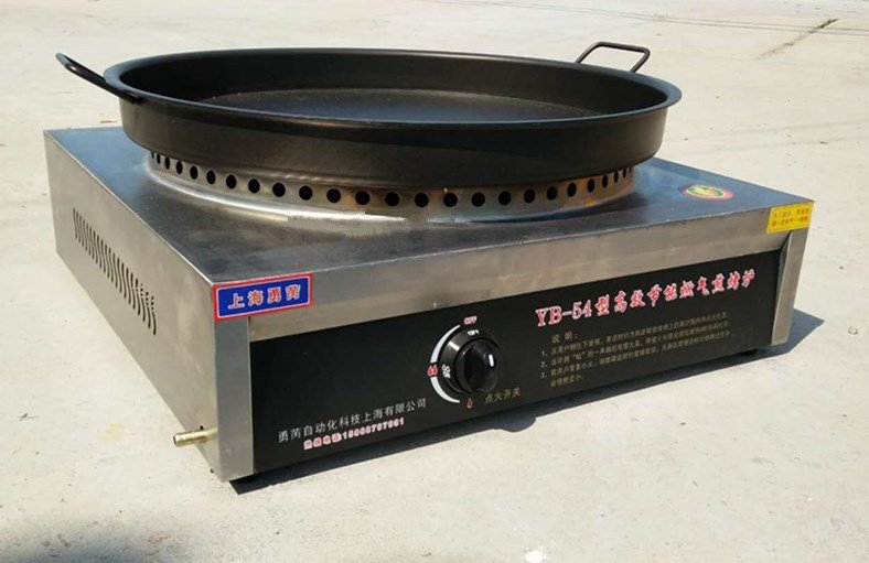 煎饼机商用煎包燃气煎饺机可丽烙饼机煤气烤饼炉气