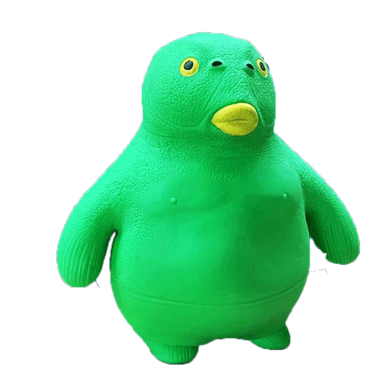 网红抖音绿头鱼解压神器沙雕鱼头怪捏捏乐减压玩具发泄慢回弹王总-mc