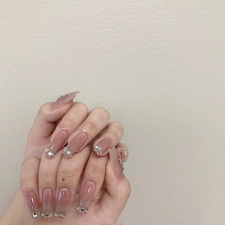 美甲zora贴片成品新娘唯美奢华带钻网红指甲甲油胶