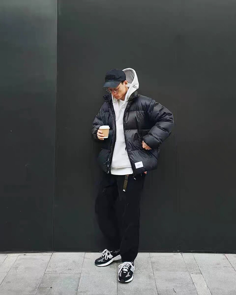 现货farwaywt余文乐西山彻同款秋冬宽松白鸭绒羽绒服