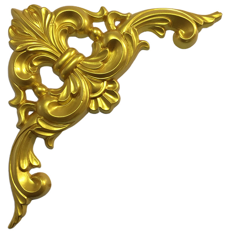 pu装饰角花欧式天花吊顶装修雕花材料背景装饰造型角花仿石膏贴花