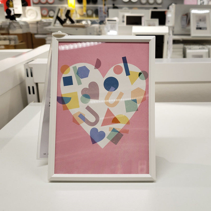 萱萱宜家ikea伊勒画框相框照片框图图片装饰相框