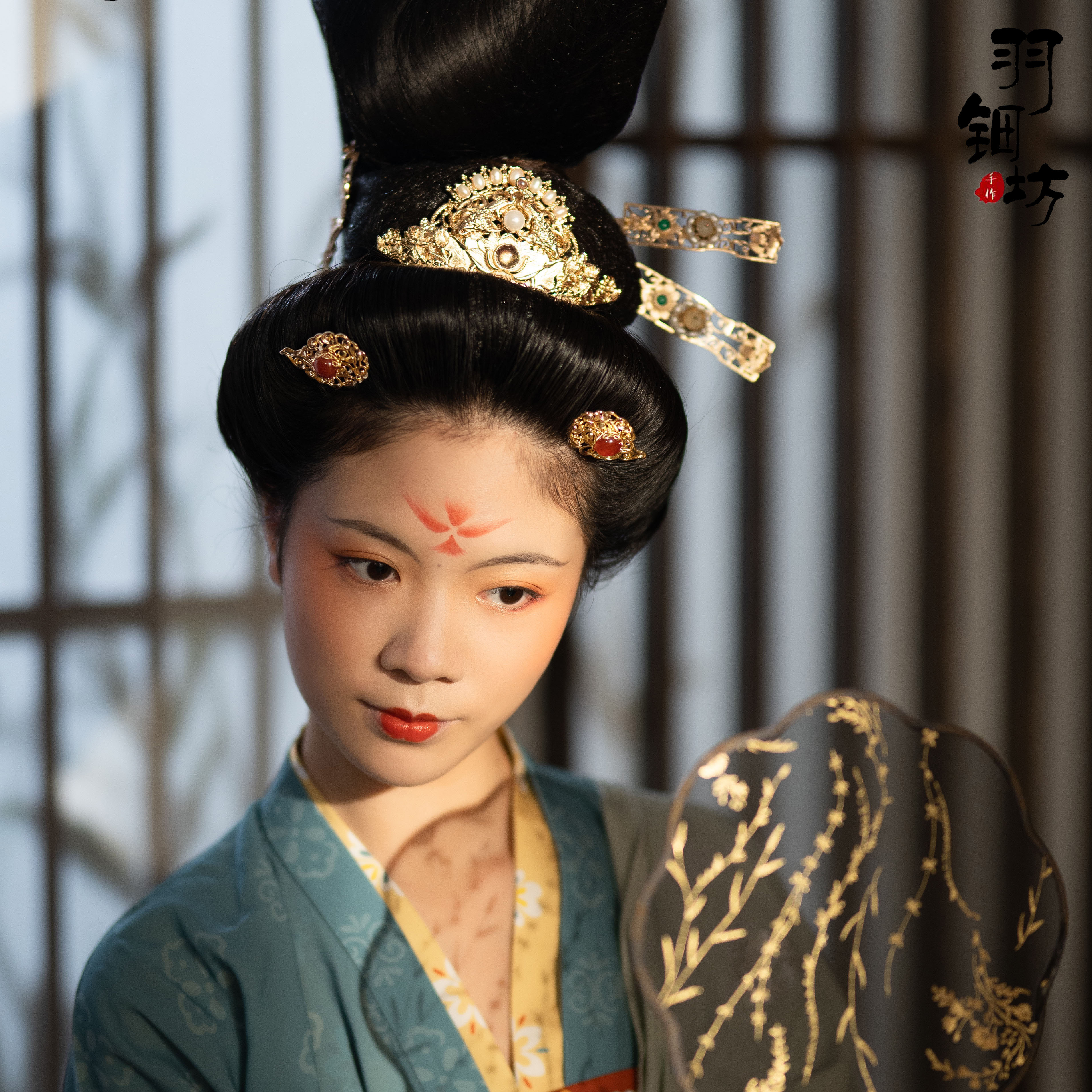 点缀头饰钗唐小发发簪祥云汉服古风设计原创发饰