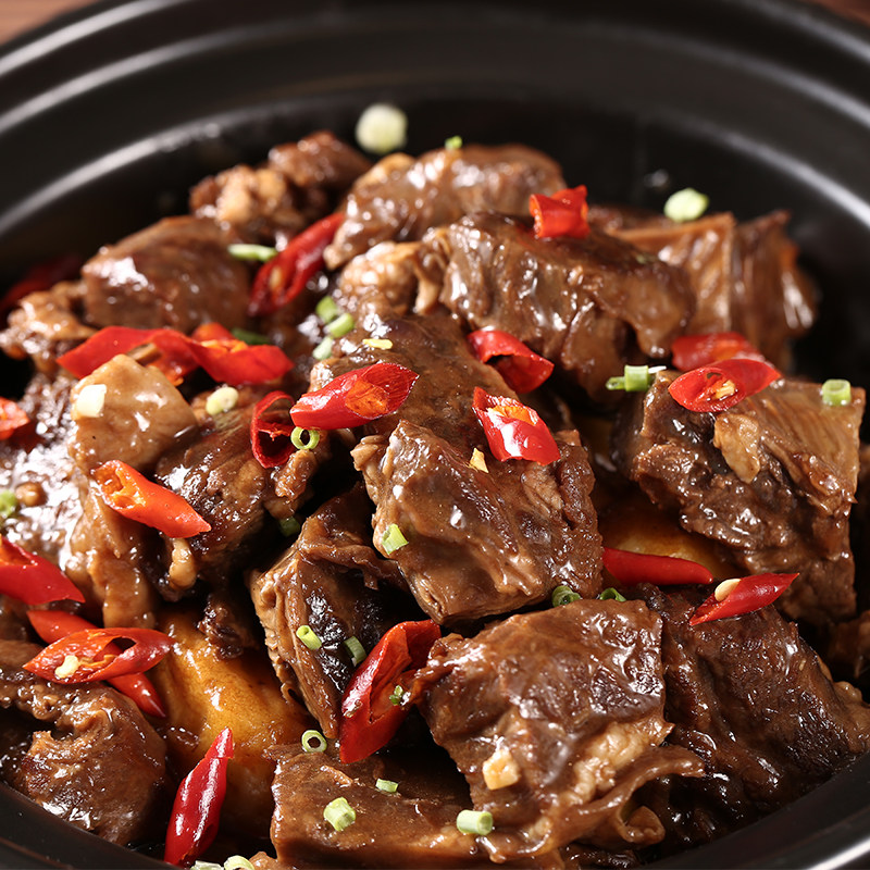唐宫粤菜香辣牛腩麻辣牛肉半成品私房年夜饭套餐速食菜