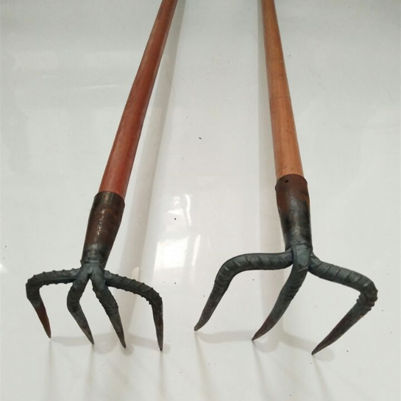 铁耙农用工具钢耙子抓钩钉耙三四齿耙松土耙翻土耙泥耙园林耙包邮