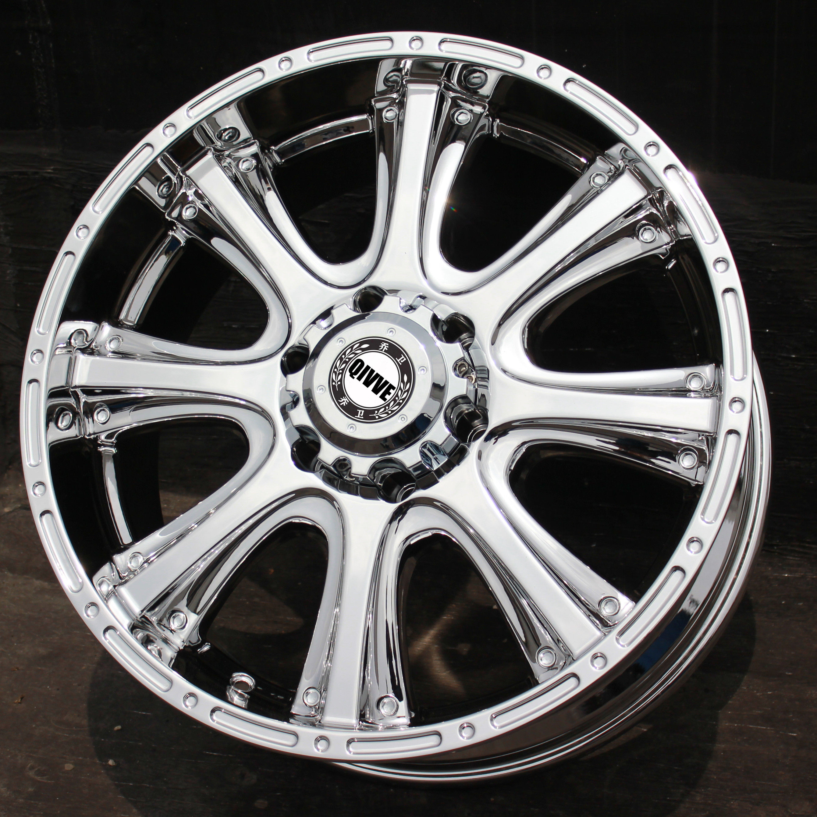 20寸越野电镀改装轮毂适合普拉多霸道帕杰罗途乐轮毂