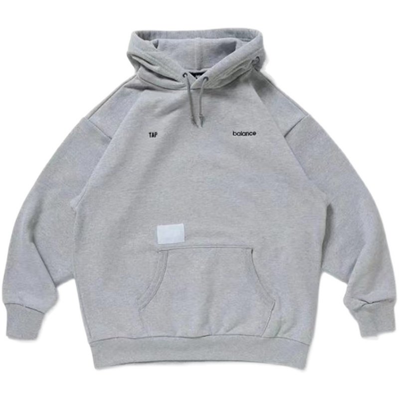 wtaps21aw联名全棉抓绒套头圆领连帽卫衣卫衣