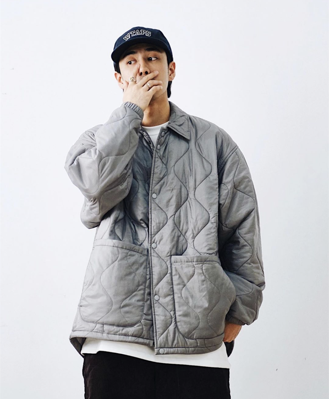 beamsssz限定机行内棉衣夹克保暖闲日棉衣