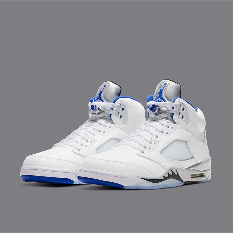 烽火严选airjordanaj5白蓝男子运动篮球球鞋篮球鞋
