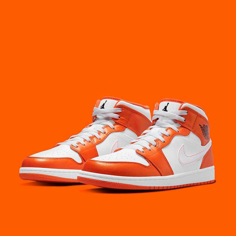 烽火严选airjordanmidseaj1白橙中帮篮球鞋篮球鞋