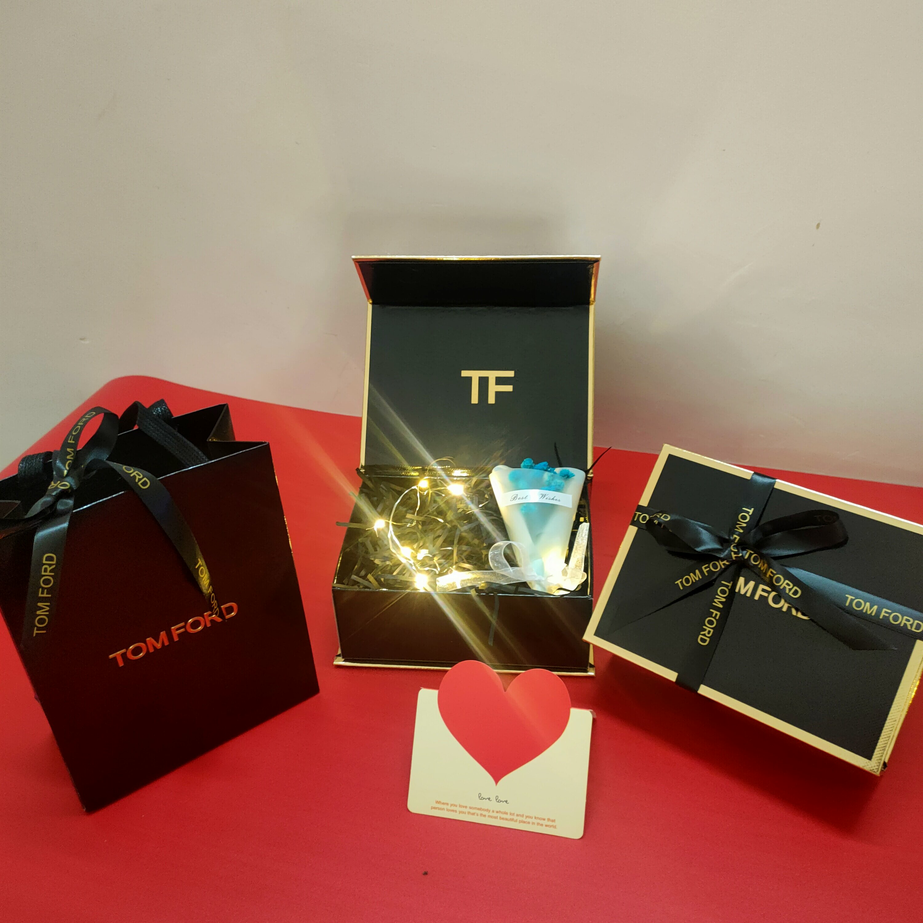 纸袋专柜正品tomford汤姆福特口红香水包装tf礼品袋