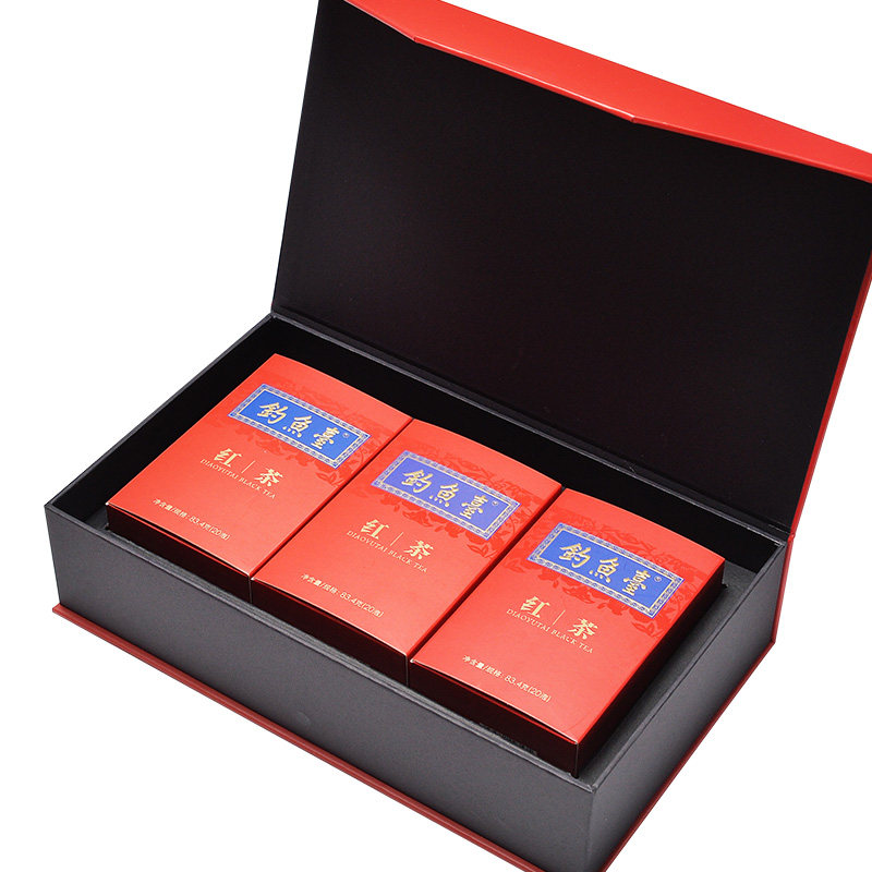 钓鱼台茶叶茶包散茶精品一级红茶礼盒装浓香型商务送人送礼茶250g