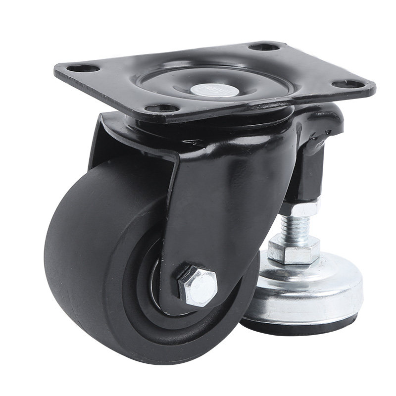 3寸重心水平调节重型支撑脚杯万向轮调整块脚轮