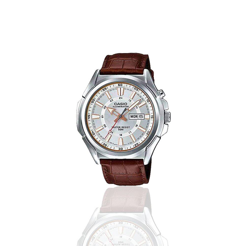 香港直邮casio卡西欧皮革表带手表时尚潮流casimtpe200l7a日韩腕表