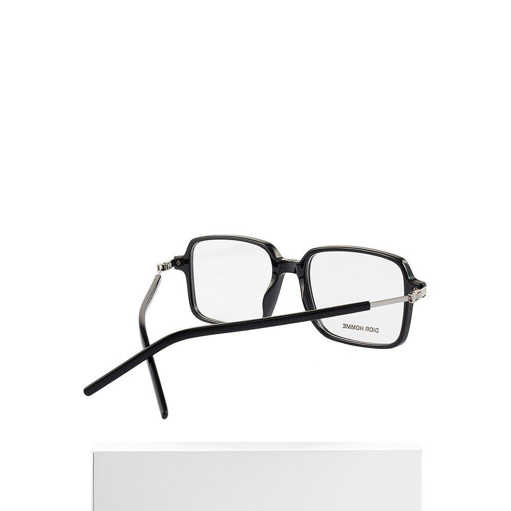 香港直邮diorhomme迪奥21春夏男士黑色方形镜框平光镜眼镜