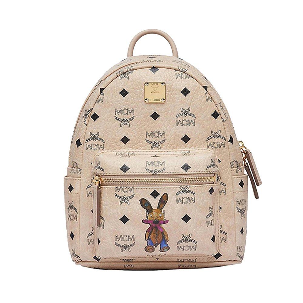 香港直邮mcm女士pvc兔子印花图案迷你双肩包通用款女包