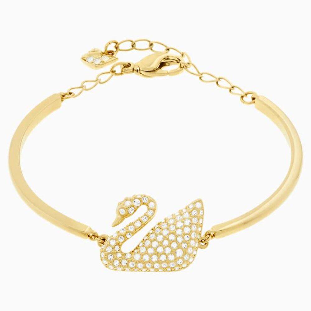 香港直邮swarovski施华洛世奇金色天鹅手镯日常百搭swar5083133手链