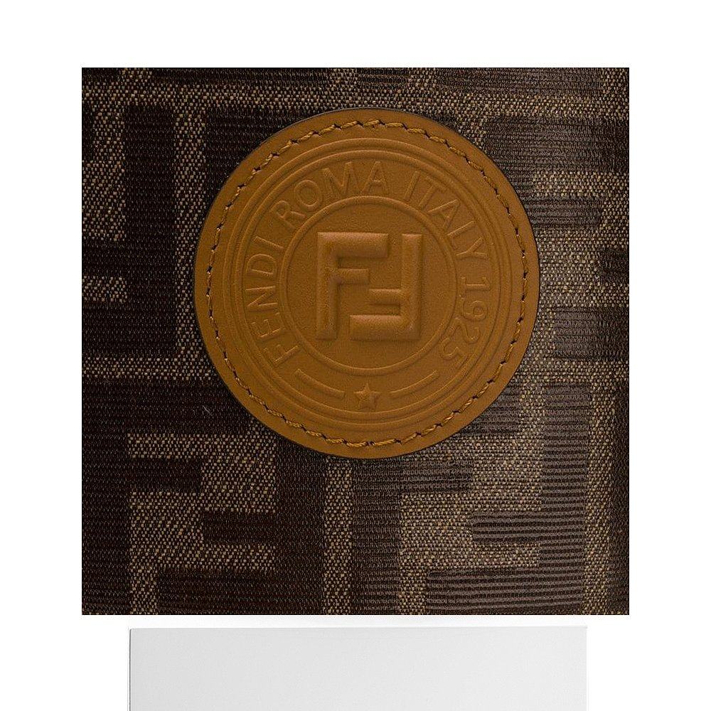 香港直邮fendi芬迪女包时尚印花图案双肩包背包通用款女包