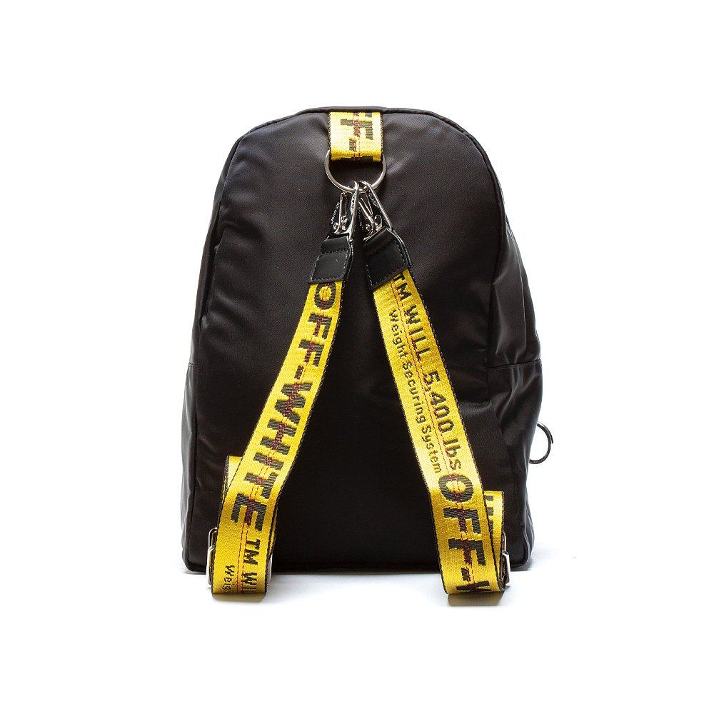 香港直邮offwhite男士黑色双肩包omnb017r21fab001-1000双肩背包