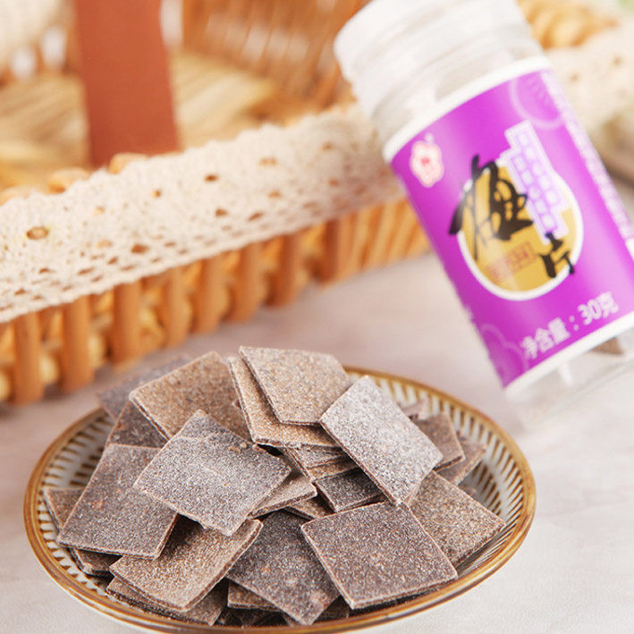 干梅子孕妇零食话梅饼蜜饯果干,梅片30g*2罐,原材料为白梅(皮包肉厚)