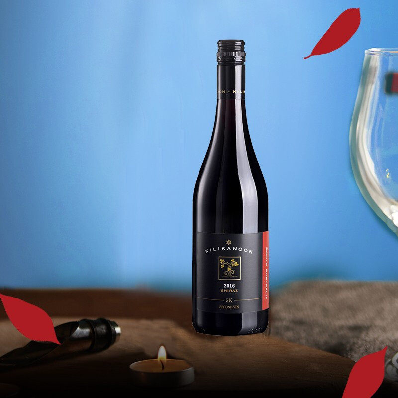 张裕澳洲浓酒5k副牌设拉子红葡萄酒礼盒原瓶进口干红静态葡萄酒