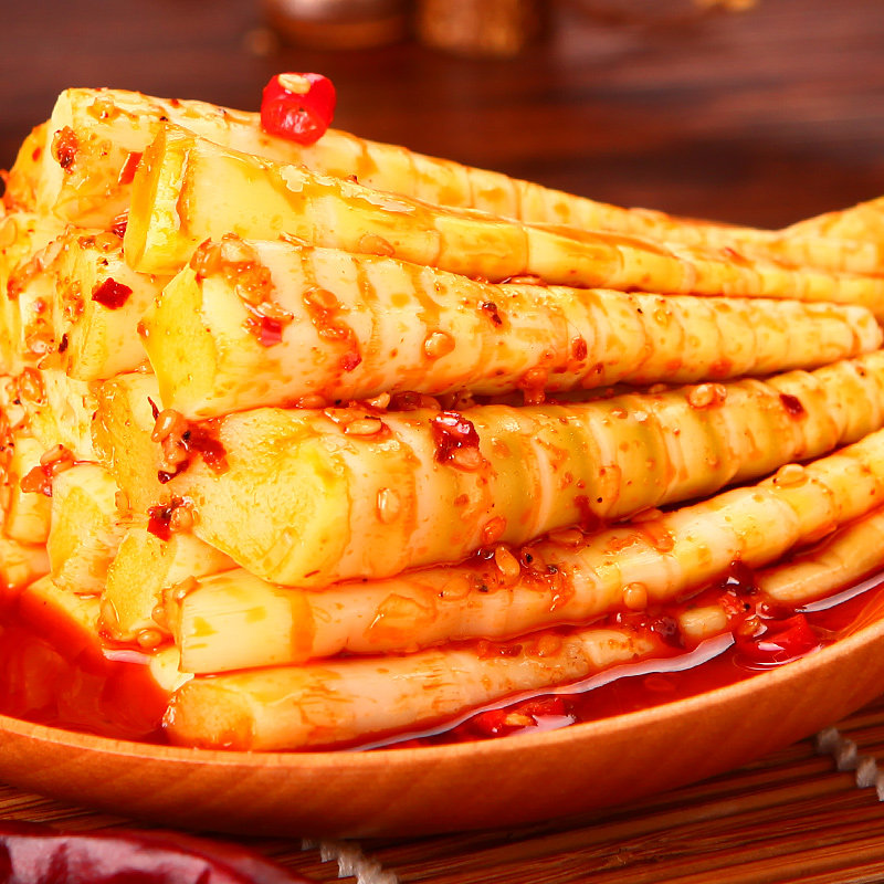 蜀道香麻辣笋尖80g2袋脆嫩竹笋片即素食四川成都蔬菜干