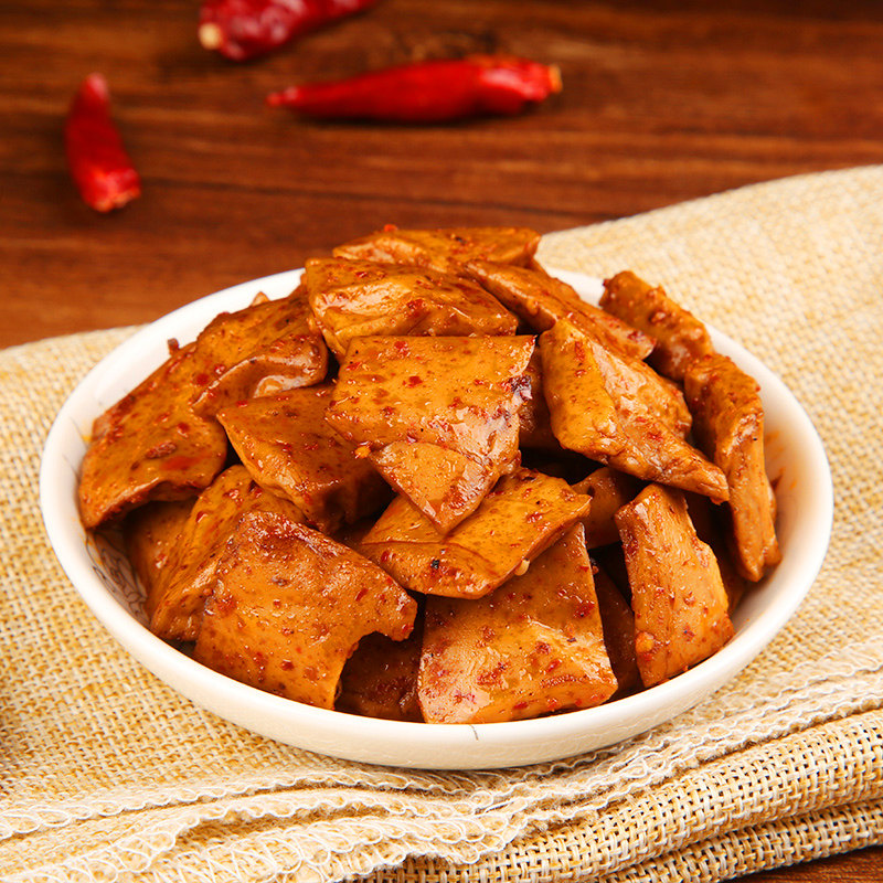 四川特产q弹手磨豆干手撕素肉张飞传人豆腐五香麻辣散装零食整箱