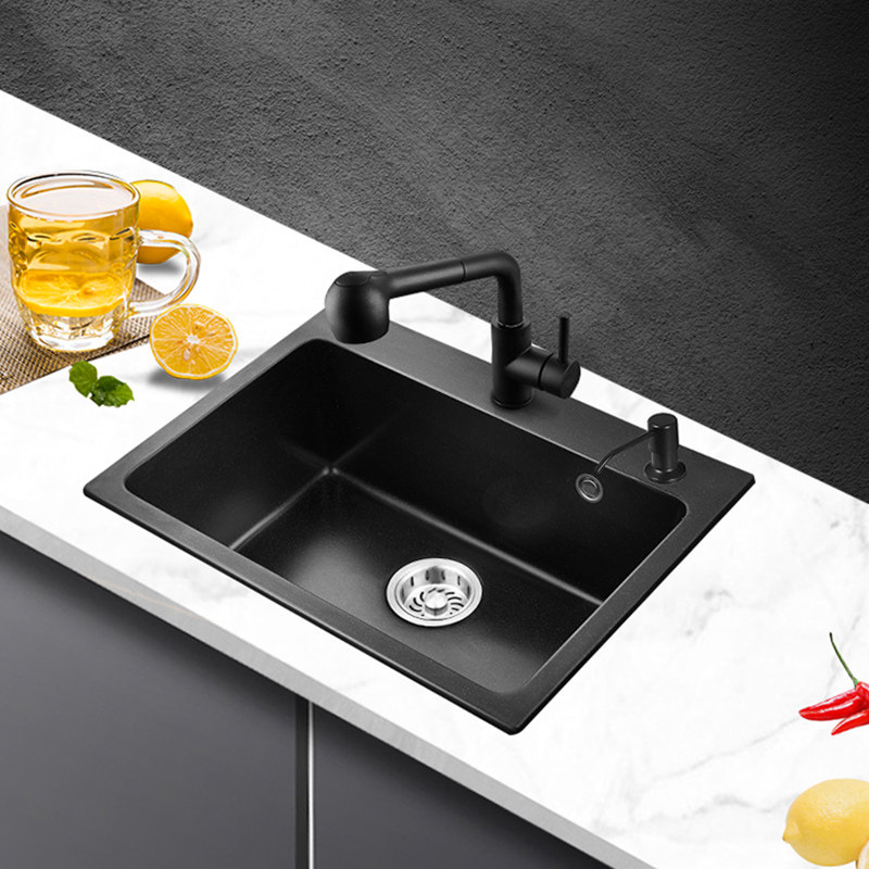 韦普台上水池洗菜菜盆槽洗大单水槽家用石水槽水槽套餐