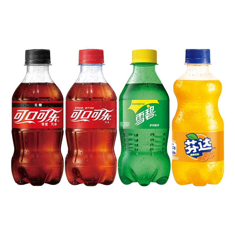 【可口可乐】碳酸饮料芬达300ml*3