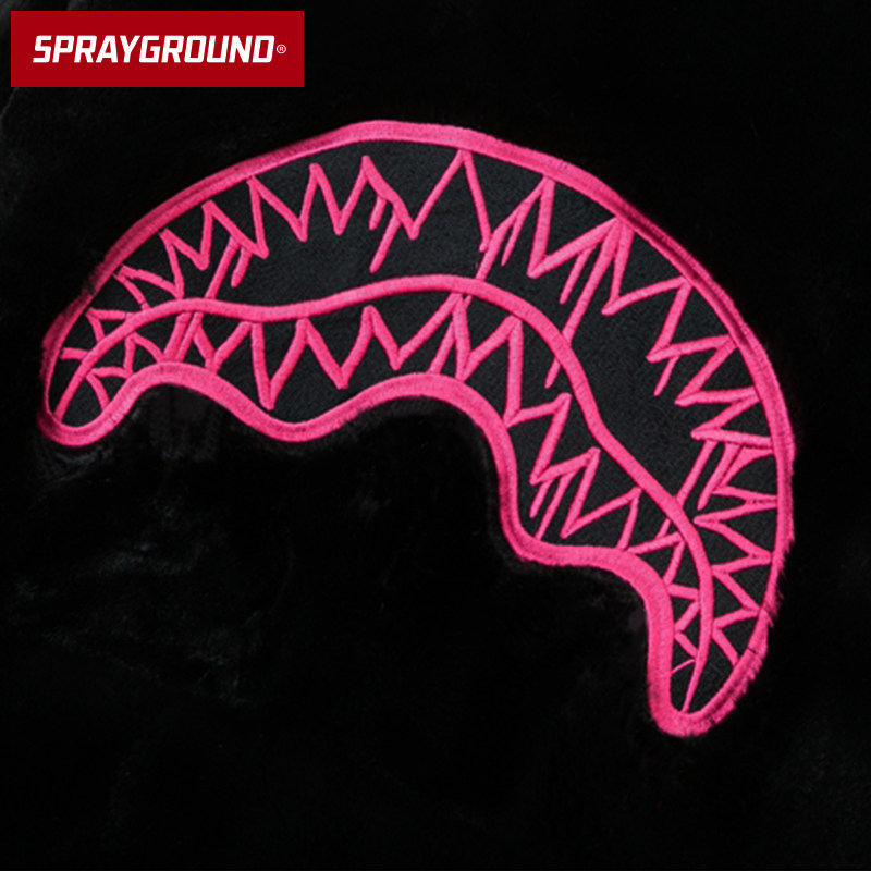 sprayground鲨鱼sg外套毛外套冬季羊羔舒适保暖女男短外套