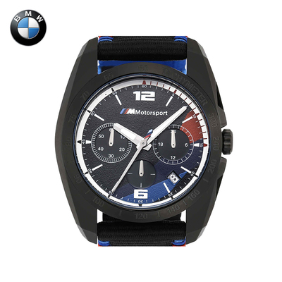 宝马正品手表男多功能表盘简约时尚潮流休闲石英男士腕表bmw2001