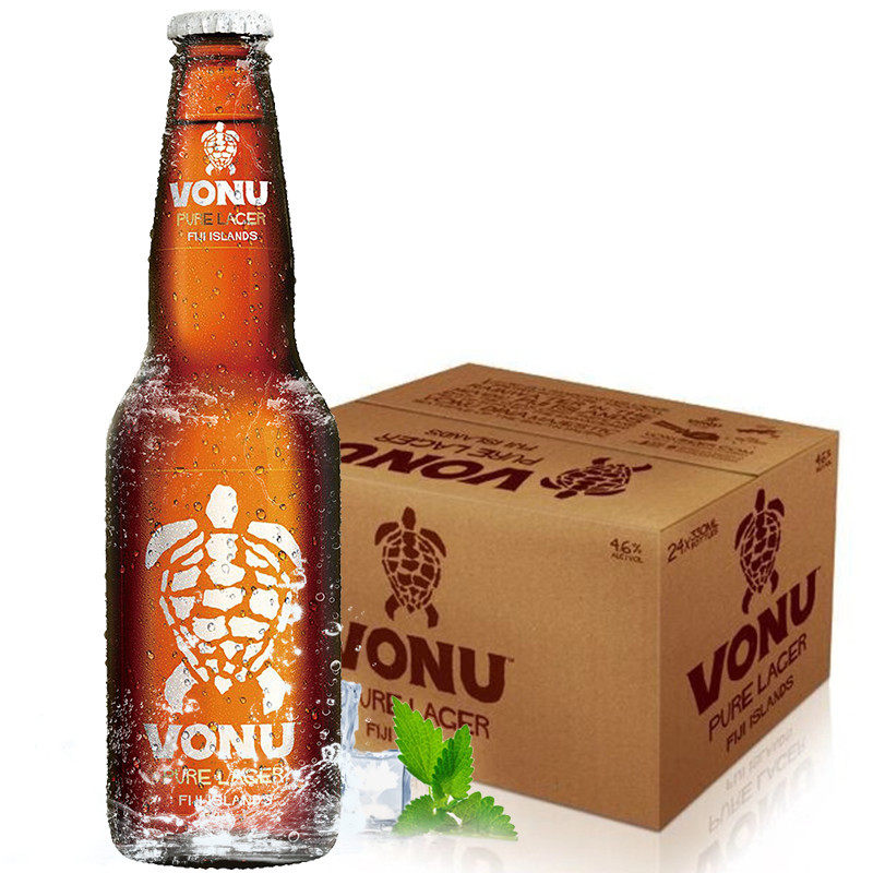 斐济fijivonu龟牌啤酒原瓶原装进口熟啤整箱组合啤酒