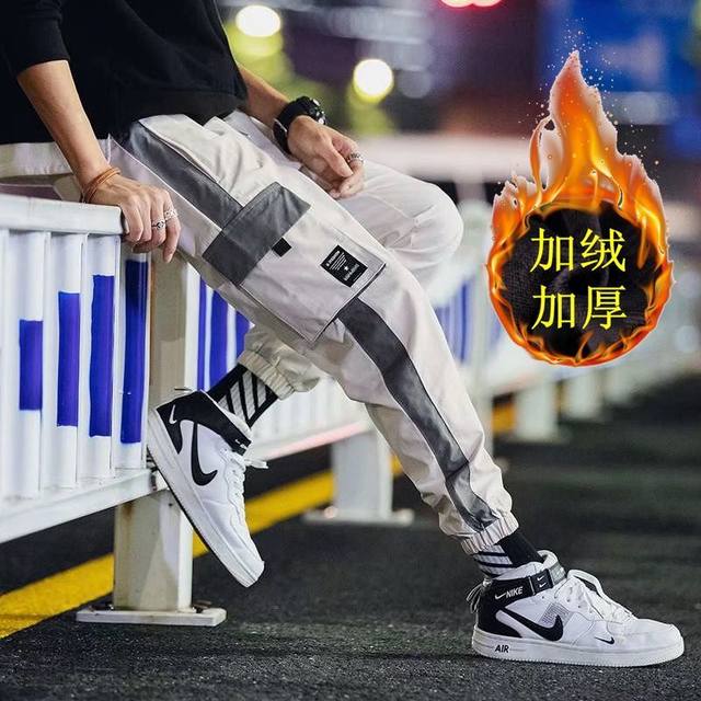 Autumn and winter labor, male student large size loose harbor pants men's Korean version of the trend casual pants Autumn and winter labor, male student large size loose harbor pants men's Korean version of the trend casual pants