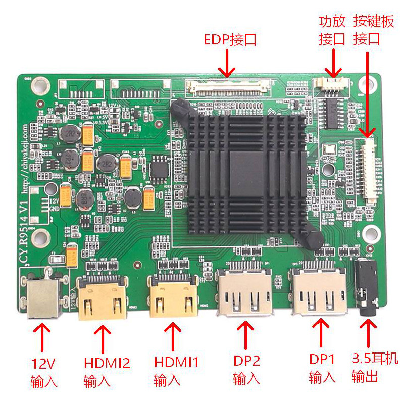4k驱动高清液晶显示主板edphdrfreesync便携显示器显示器件