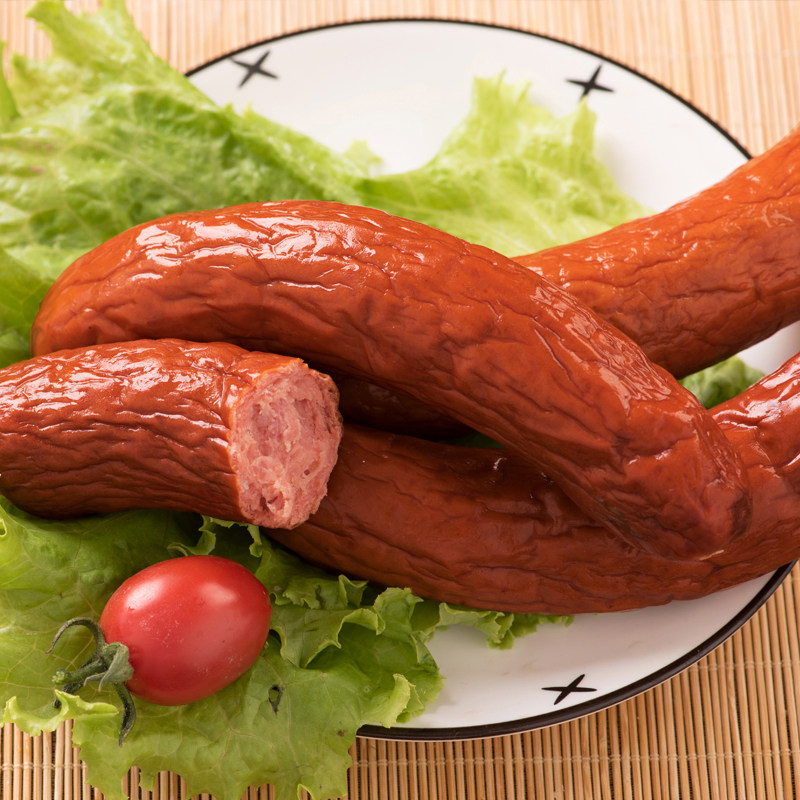 哈尔香 哈尔滨红肠儿童肠 东北特产零食品小吃香肠火腿肉肠90g*5