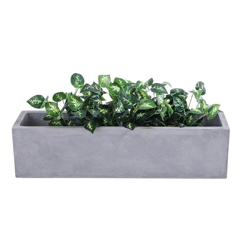 花盆北欧水泥大型长方形马槽简约创意阳台庭院花盆