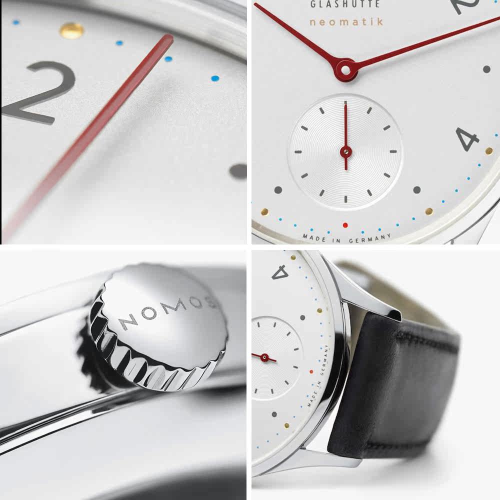 手表nomosminimatik1203自动自动机机械机械手女真真皮表带欧美腕表