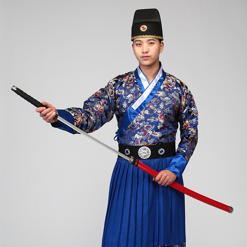 明朝飞鱼锦衣卫服装配饰绣春刀武侠剑客配刀木刀t恤