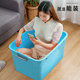 Storage box household clothes toy storage box plastic covered clothing storage box extra large box three-piece set Storage box household clothes toy storage box plastic covered clothing storage box extra large box three-piece set