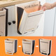 Kitchen dustbin hanging folding household cabinet door wall hanging storage bin garbage bin kitchen waste hanging garbage basket car Kitchen dustbin hanging folding household cabinet door wall hanging storage bin garbage bin kitchen waste hanging garbage basket car